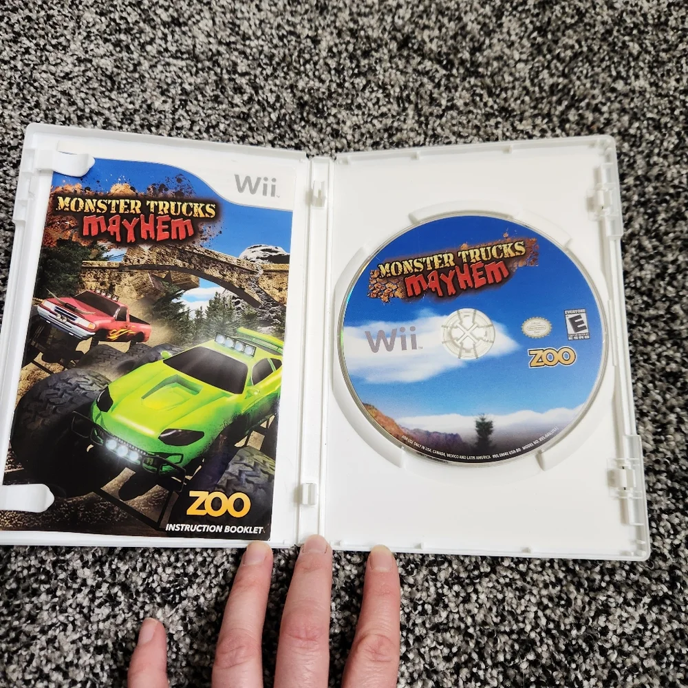 Monster Truck Mayhem - Nintendo Wii Tested Works Has‎ Stratchs